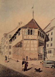 Alte Stadtmetzge, um 1834 abgebrochen